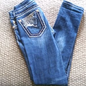 Miss Me 'Bling Pocket" Jeans (27x31)